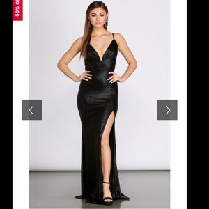 Black Metallic Dress